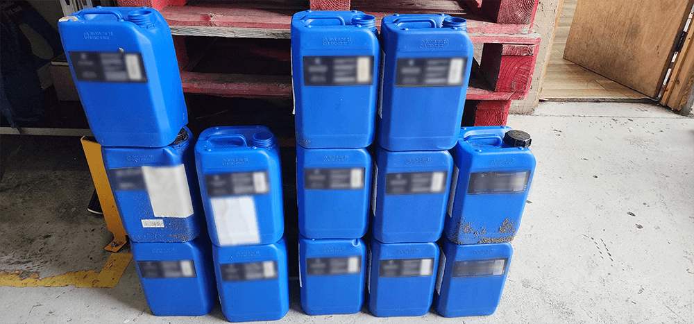 contaminated container recycling